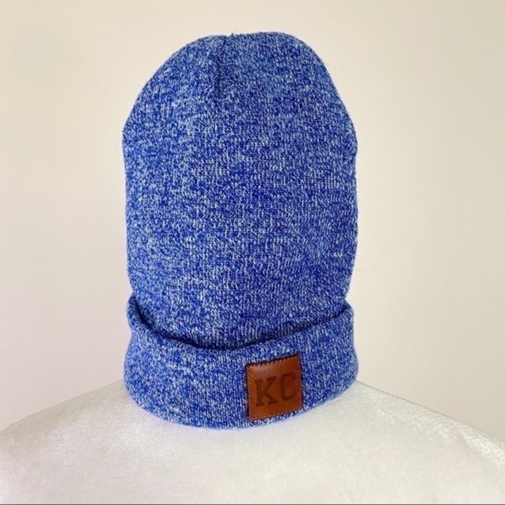 KC Knit Blue Beanie Hat